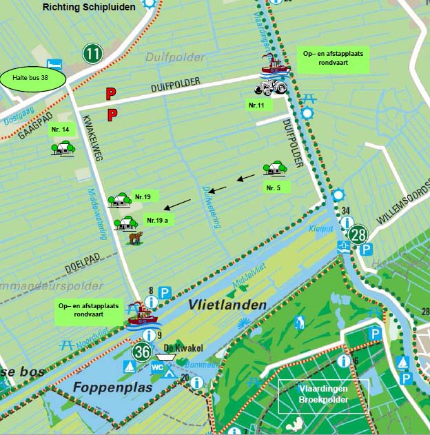 Midden-Delfland Open! overzichtskaart van activiteiten - 17 april 2010